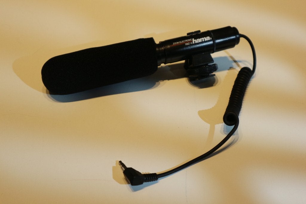 Stereo video microfoon Hama RMZ-14S, Muziek en Instrumenten, Microfoons, Ophalen of Verzenden, Zo goed als nieuw, Overige typen