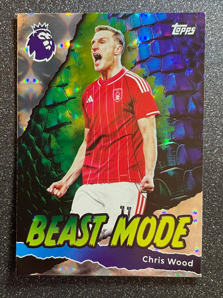 Topps Premier League 25/26   BEAST MODE   WOOD   NOTTINGHAM, Verzenden, Zo goed als nieuw, Plaatje