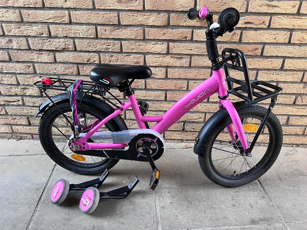 Kinderfiets 16 inch, Fietsen en Brommers, Fietsen | Kinderfietsjes, Ophalen, Terugtraprem, Zijwieltjes, 16 tot 20 inch