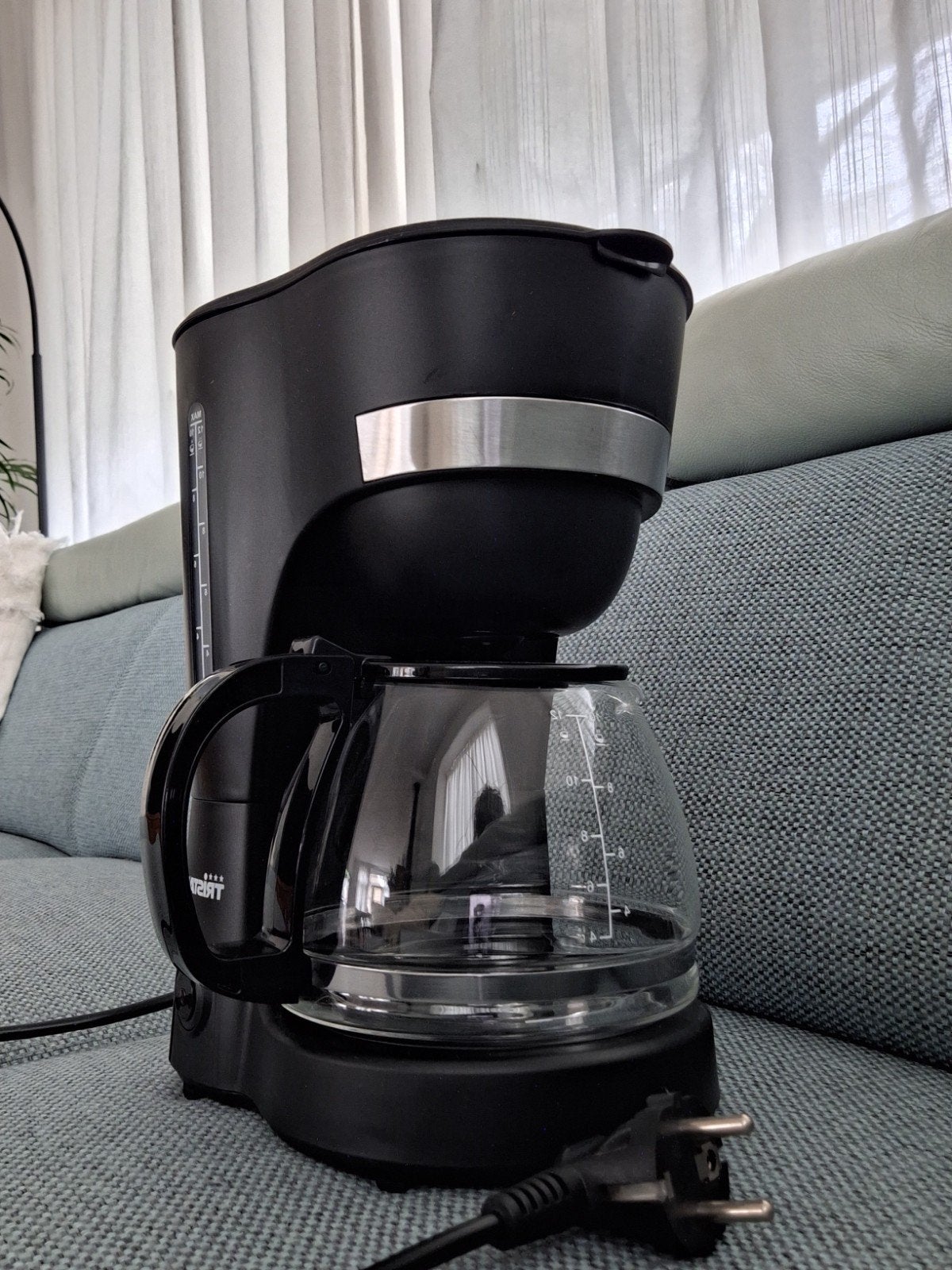Tristar Koffiezetapparaat - Zwart, 10-12 kopjes, Witgoed en Apparatuur, Gebruikt, 10 kopjes of meer, Koffiemachine, Gemalen koffie