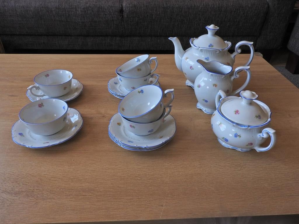 Jaren 50 Unger Und Schilde compleet koffie/thee servies, Antiek en Kunst, Antiek | Servies compleet, Ophalen of Verzenden