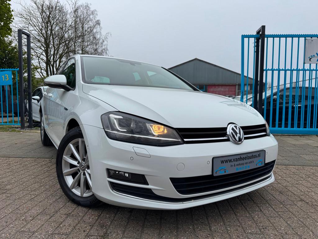 Volkswagen Golf 1.6 TDI Lounge Clima Elek Pakket Xenon Navi, Gebruikt, Zwart, 4 cilinders, Wit