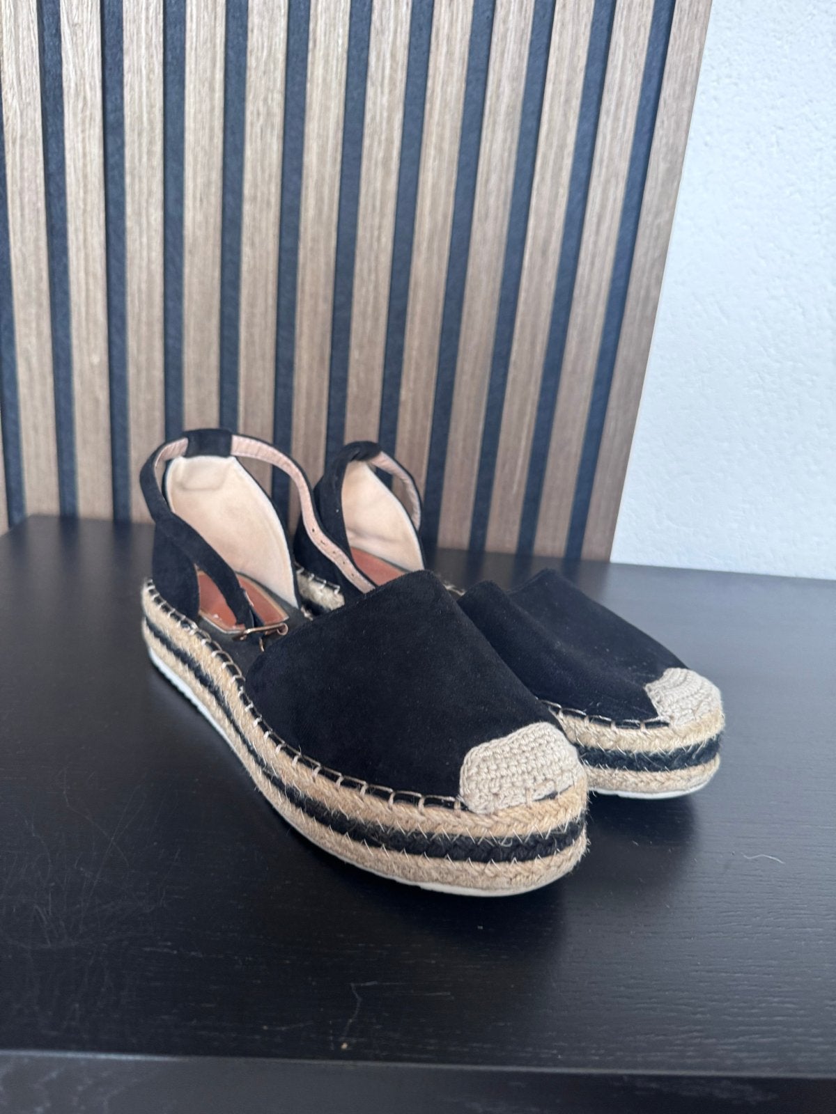 GRATIS - Espadrilles Maat 38, Ophalen, Gedragen, Zwart, Espadrilles of Moccasins