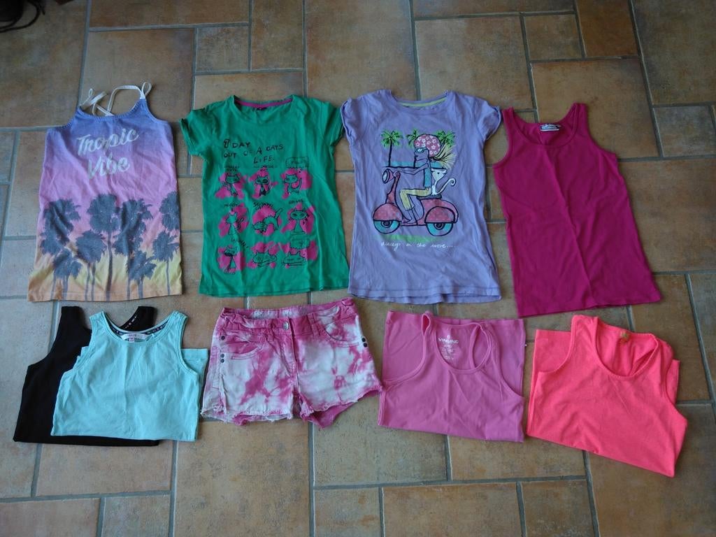 Kledingpakket meisje zomerhemden en meer maat 146/152, Ophalen of Verzenden, Gebruikt, Maat 146