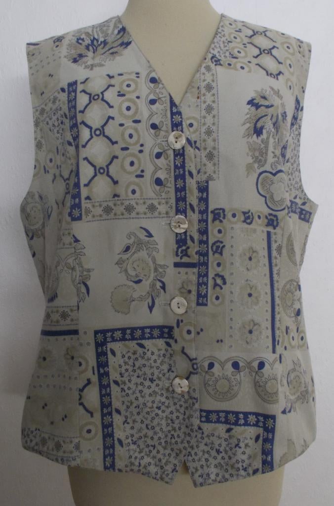 Apart batik/folklore look print gilet van Barucci! L, Maat 42/44 (L), Zo goed als nieuw, Zonder mouw, Verzenden