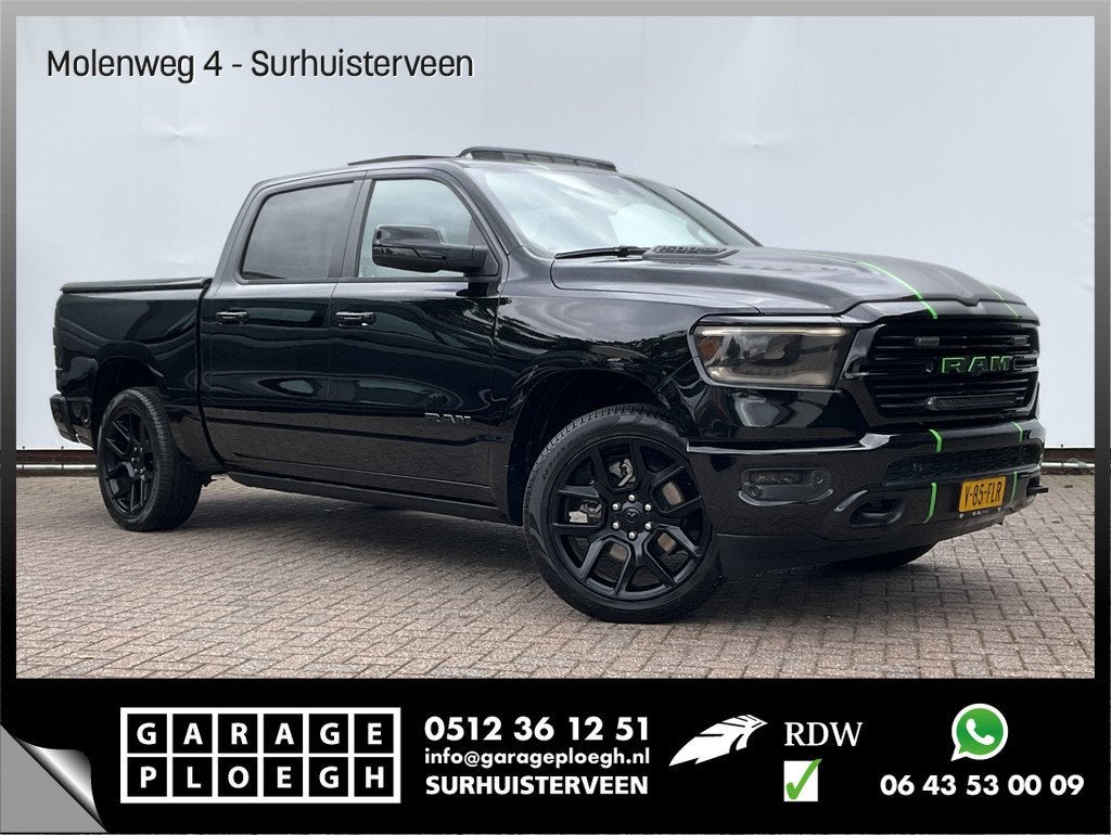Dodge Ram 1500 5.7 V8 4x4 Crew Cab Limited Laramie Trekhaak, Auto's, Dodge, Automaat, Gebruikt, 5654 cc, 402 pk