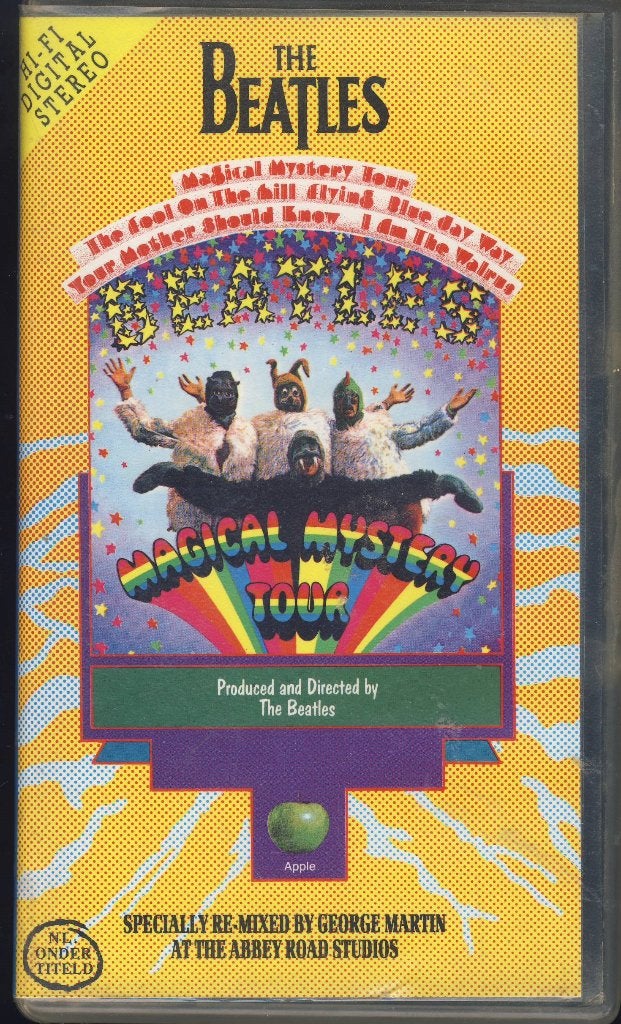 VHS  -  THE BEATLES   -  Magical Mistery Tour, Nederlands ondertiteld, Engels, Alle leeftijden, Ophalen of Verzenden