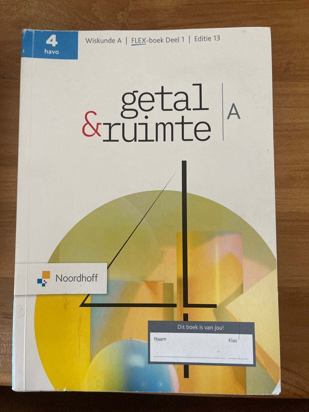 Getal & Ruimte A FLEX-boek Deel 1, 4 havo, Editie 13, Ophalen of Verzenden, Gelezen, HAVO, Wiskunde A