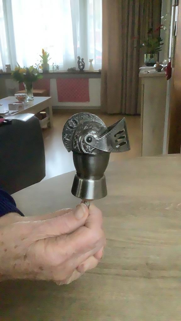 Mooie flessenschenker / stopper  RidderHelm, Ophalen of Verzenden