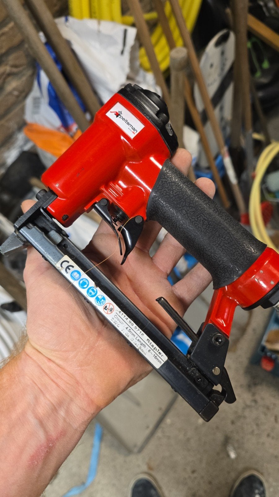 Heiberman tacker met nietjes, Ophalen of Verzenden, Gebruikt, Tacker/nietmachine, Overige merken