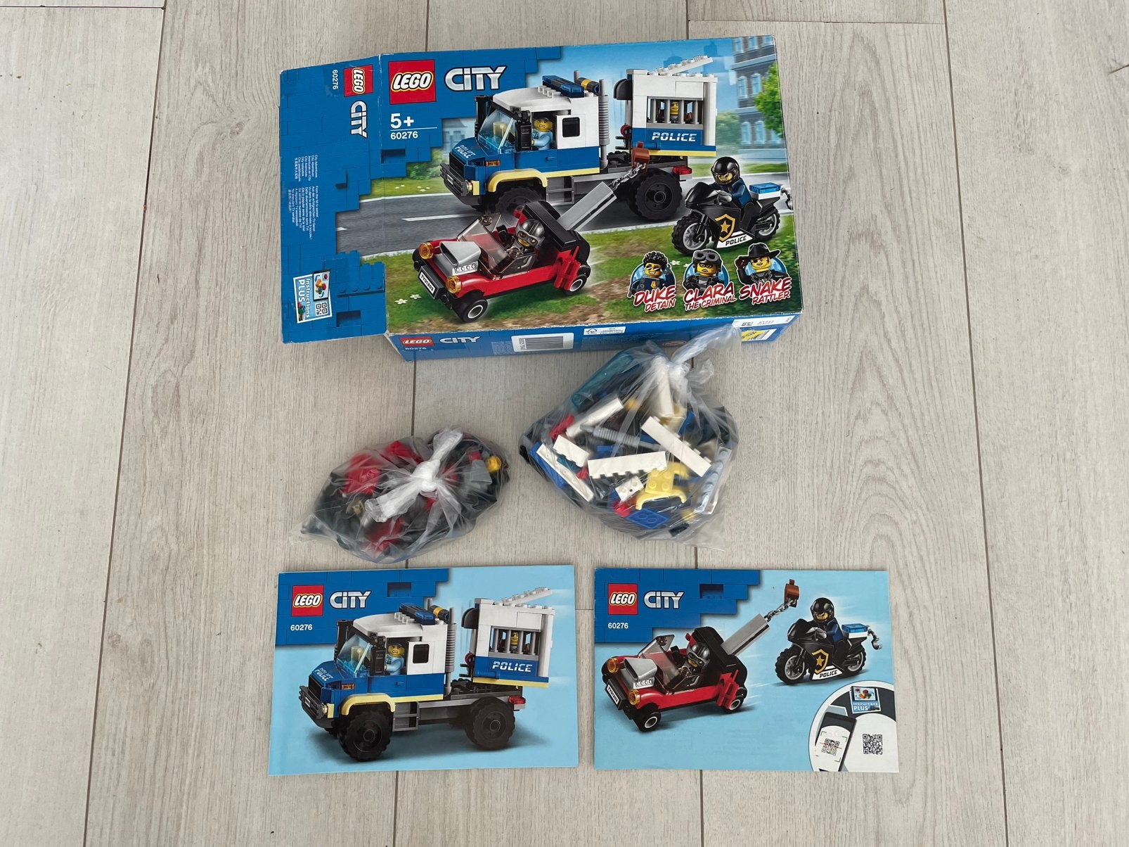 Lego City 60276 Politie gevangen transport, incl doos, Kinderen en Baby's, Ophalen of Verzenden, Zo goed als nieuw