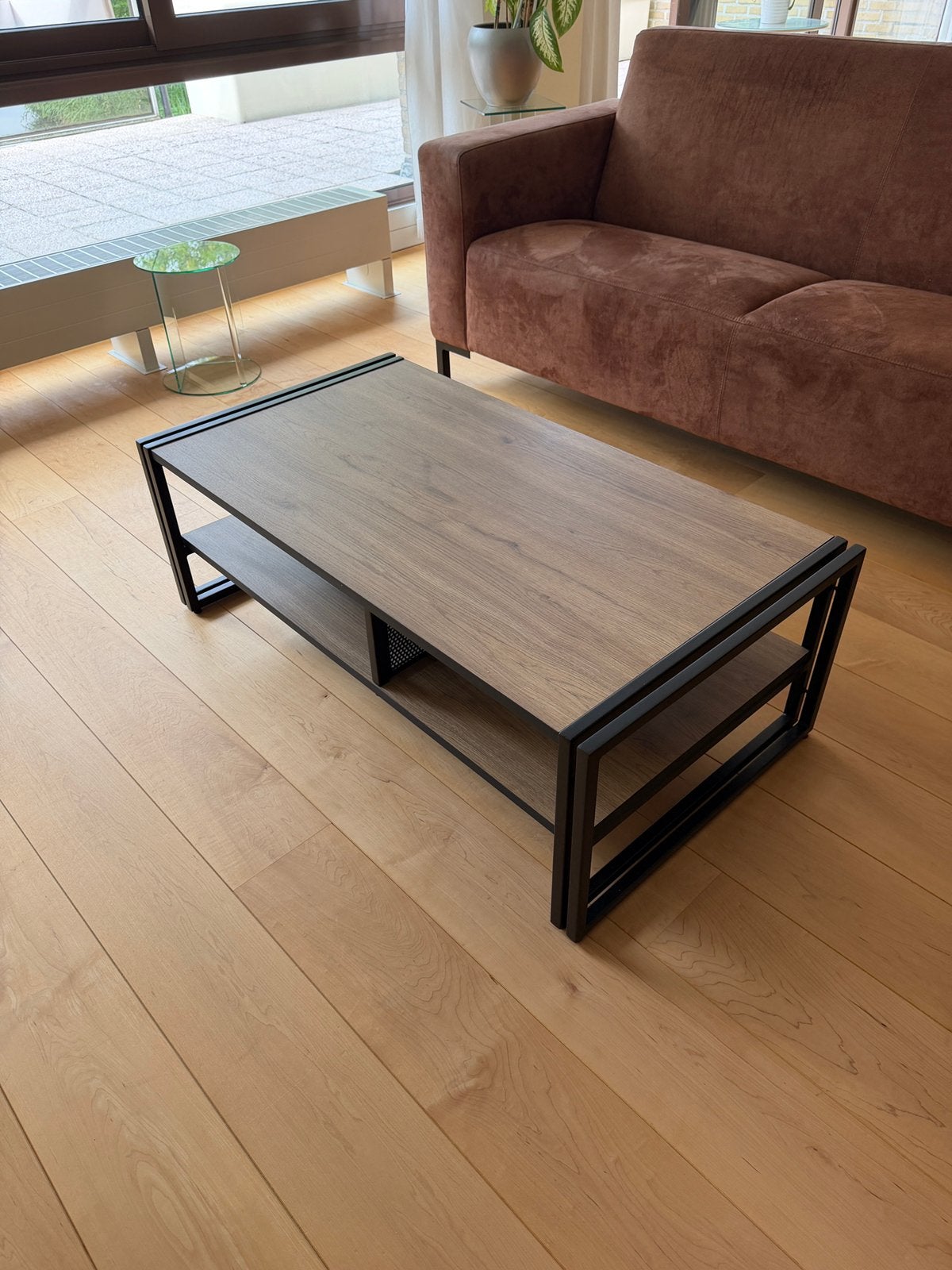 Salontafel MOET NU WEG!!!, Ophalen, 100 tot 150 cm, 50 tot 100 cm, Zo goed als nieuw