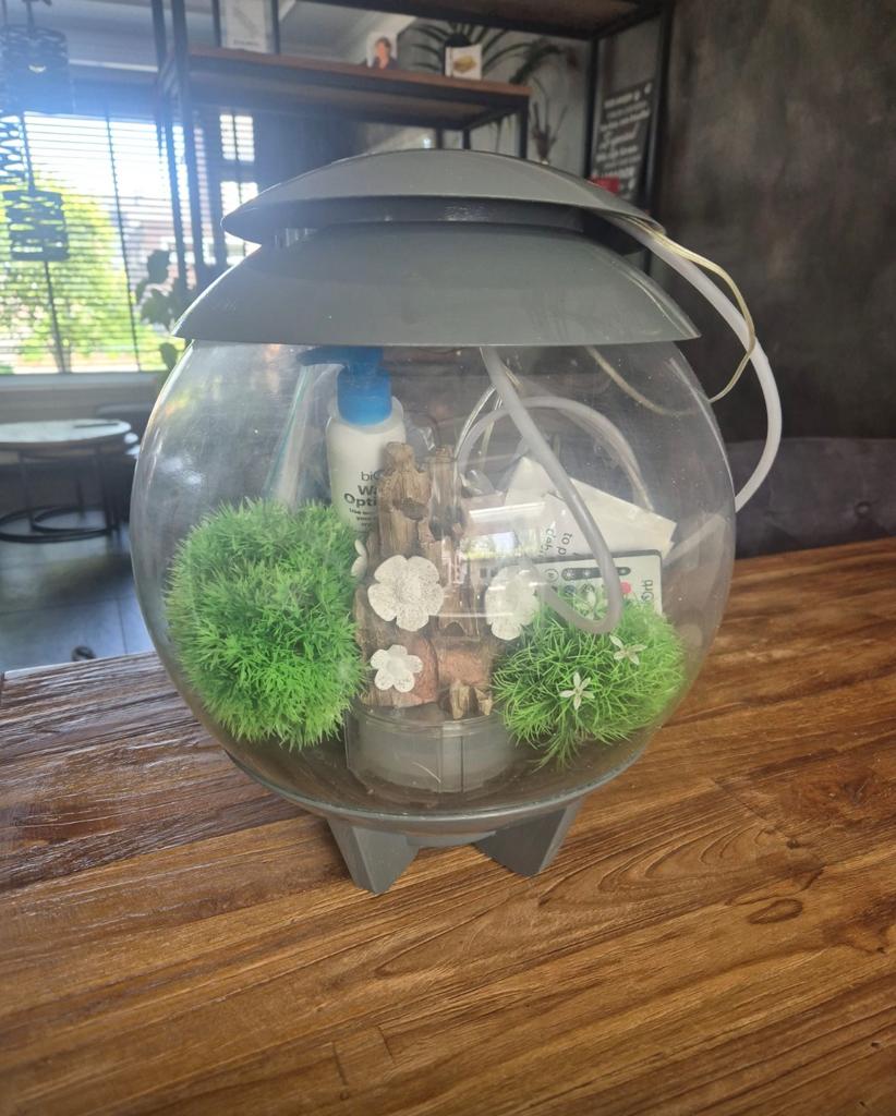 Biorb aquarium met toebehoren, Dieren en Toebehoren, Ophalen of Verzenden, Gebruikt, Leeg aquarium
