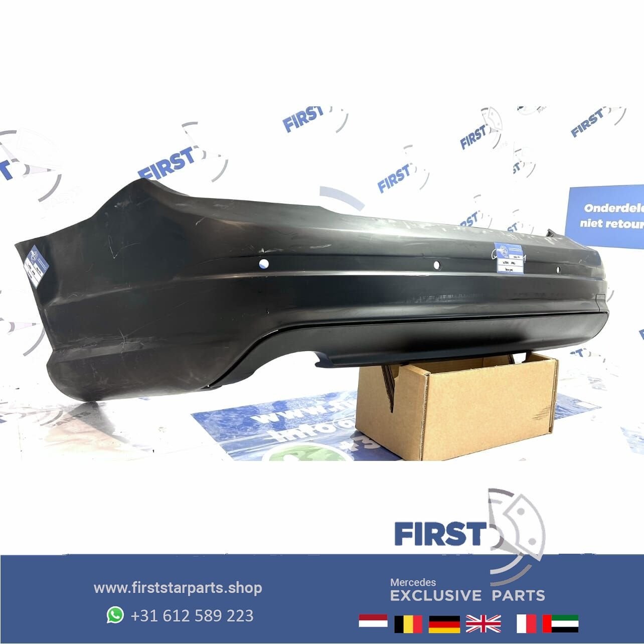 W204 AMG PRE-FACELIFT ACHTERBUMPER + DIFFUSER Mercedes C Kla, -, Ophalen of Verzenden, Achter, Bumper