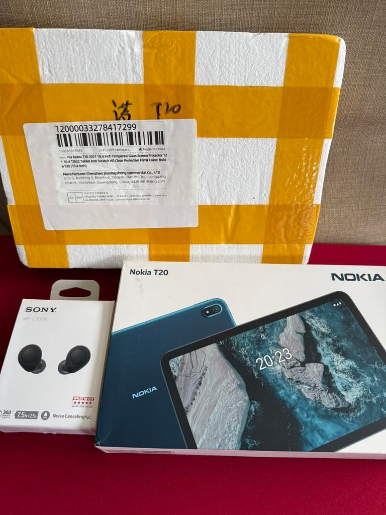 Nokia T20 tablet (Screenprotector+oortjes), Nokia, 64 GB, Uitbreidbaar geheugen, Ophalen