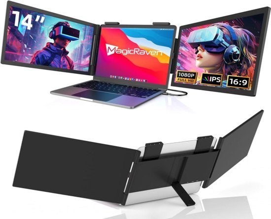 Dubbel Draagbaar Scherm – Tweede Monitor – Laptop Extender, Corvance B.V., Verzenden, Nieuw, Corvancebol@gmail.com
