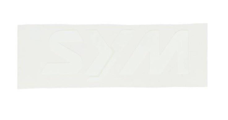 Sticker "Sym" onderspoiler Sym Fiddle 3 wit origineel 8717, Ophalen of Verzenden