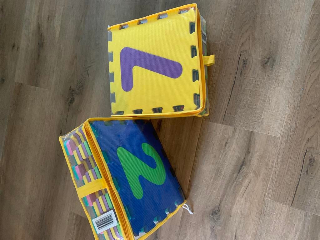 Schuimrubber mat met cijfers., Ophalen, Zo goed als nieuw