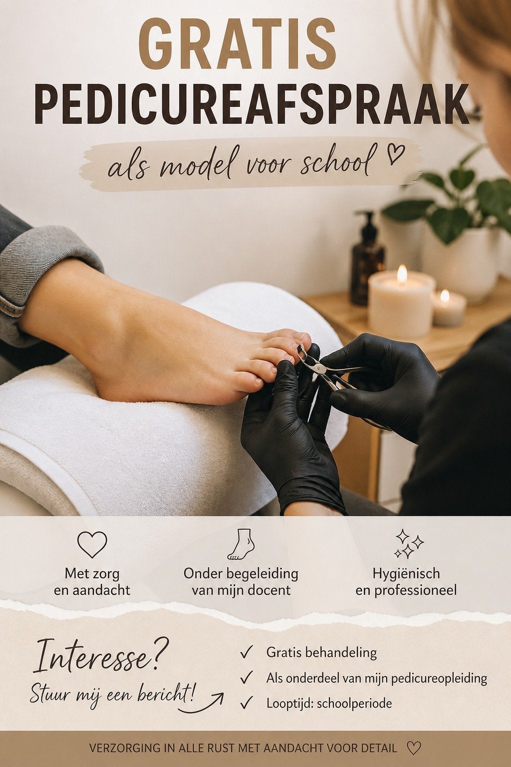 MODEL GEZOCHT - MEDISCH PEDICURE, Ophalen