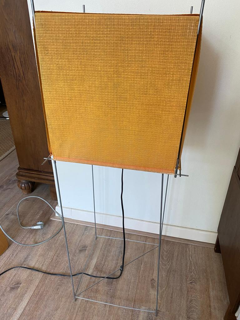 Lotek vloerlamp - Benno Premsela - Oranje, Huis en Inrichting, Lampen | Vloerlampen, Ophalen of Verzenden, Gebruikt, Stof, 100 tot 150 cm