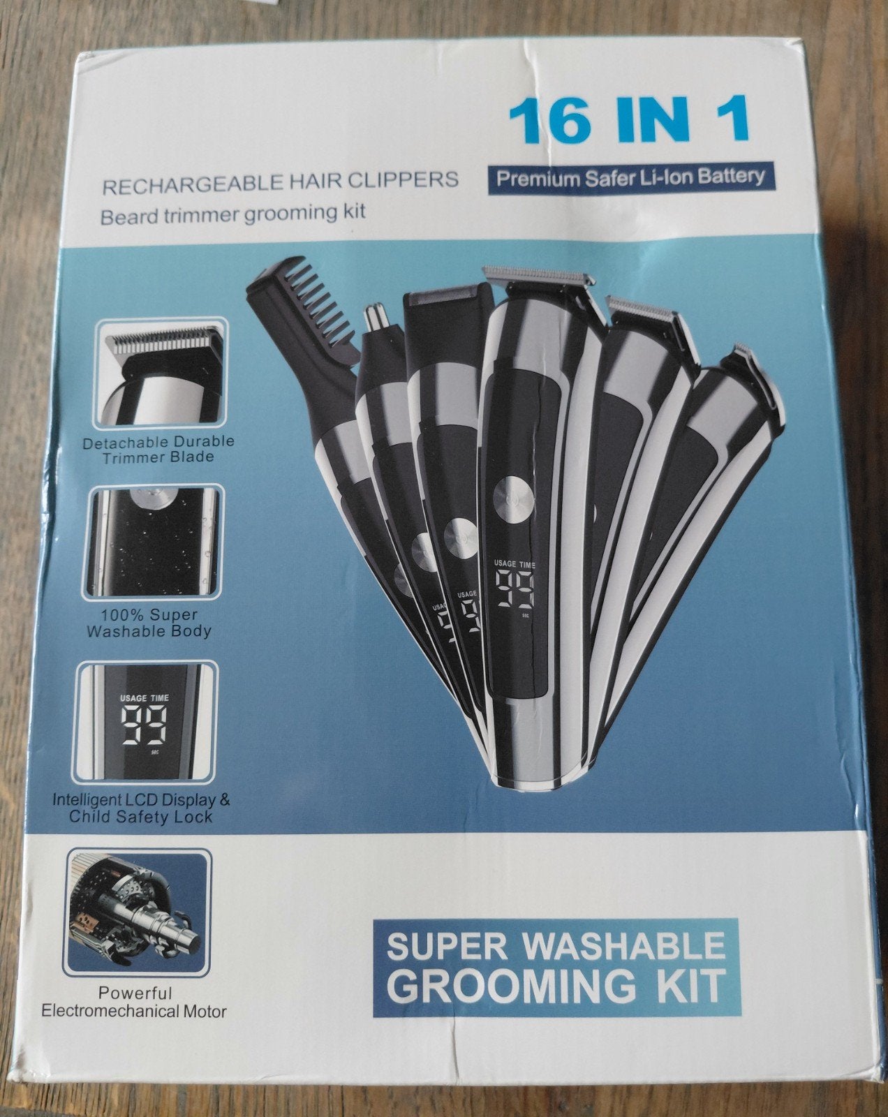 Nieuwe 16-in-1 Baardtrimmer Grooming Kit, Ophalen of Verzenden, Nieuw, Scheren en Epileren