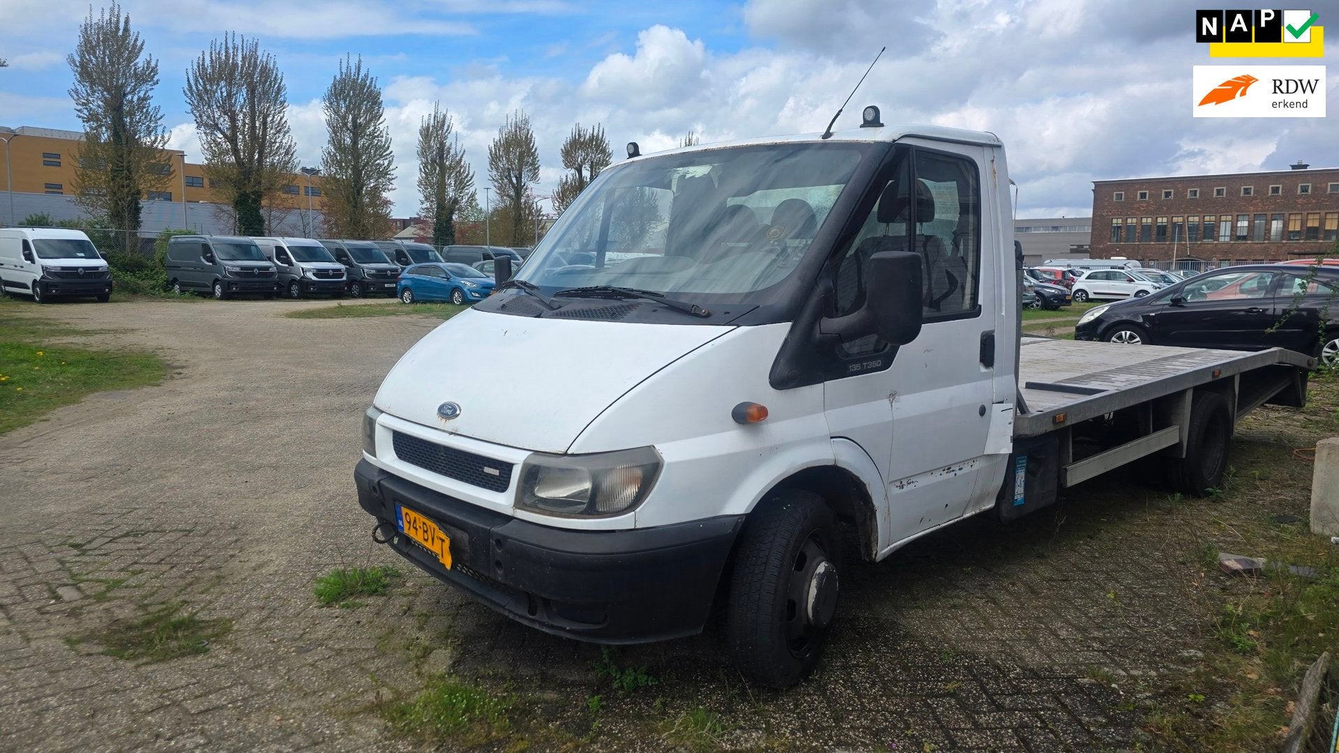 Ford Transit 350L 2.4TDCi EF DL DC Dubbel lucht motor defect, Gebruikt, 4 cilinders, Stoelverwarming, Origineel Nederlands