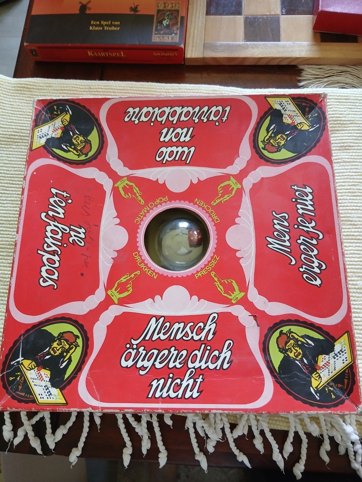 Mens erger je niet - Vintage bordspel, Drie of vier spelers, Ophalen of Verzenden, Gebruikt