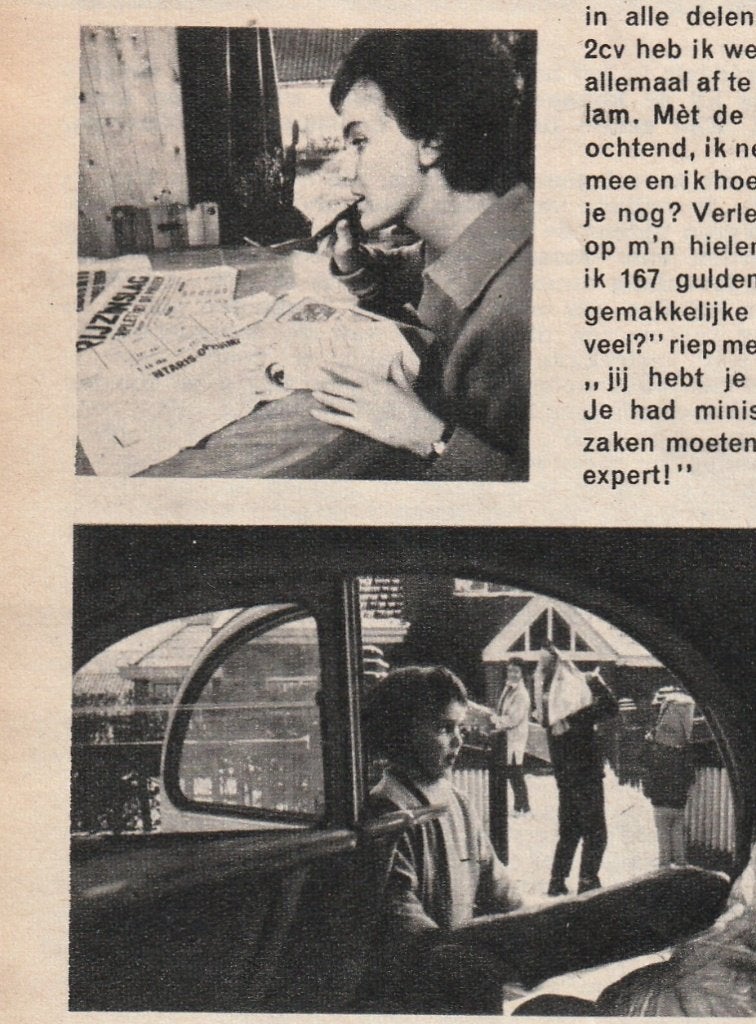 Retro reclame 1960 Citroën 2CV Eend auto naar 12 winkels, Verzenden, Overige typen