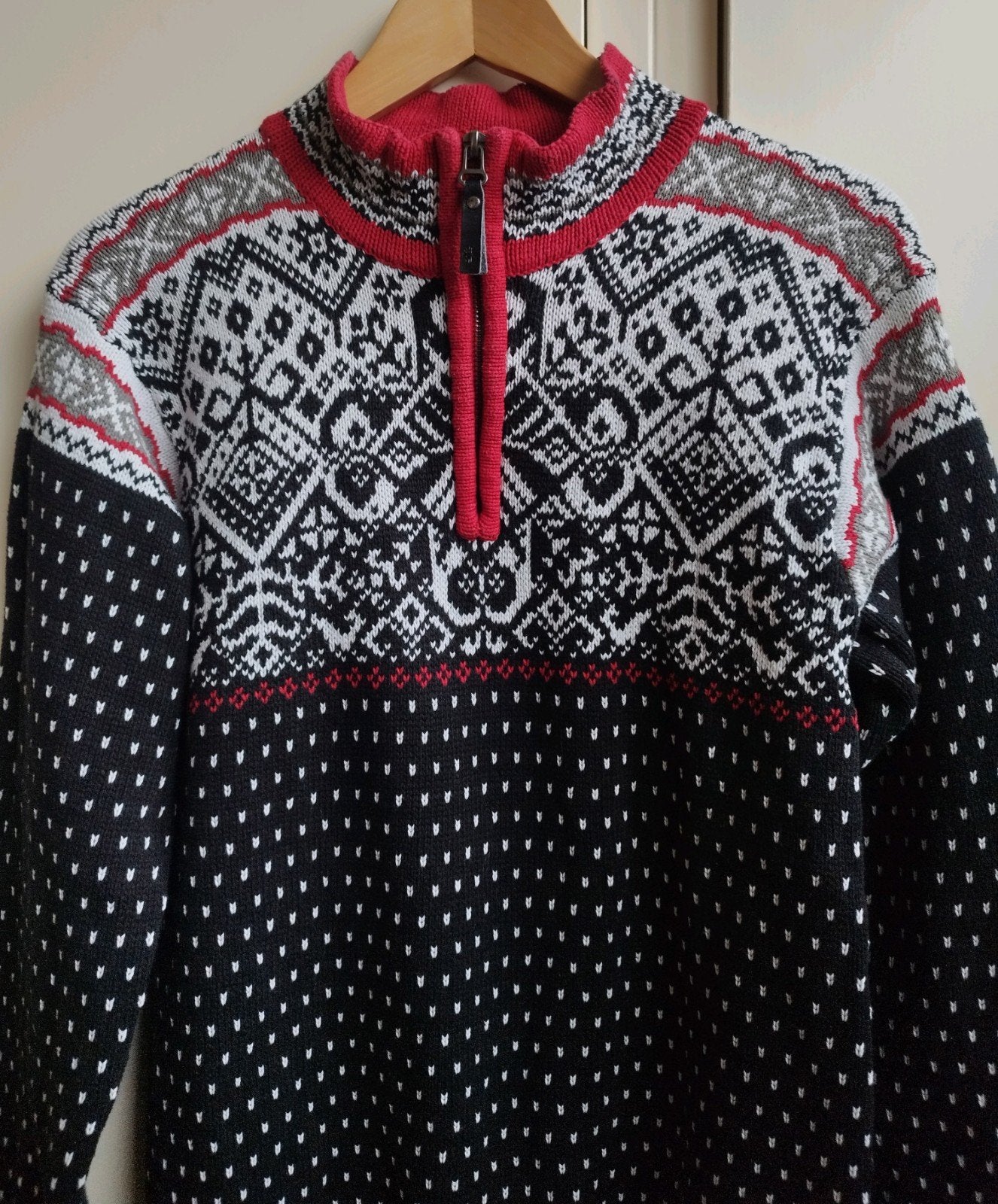 Icewear Norway Scandinavisch knitted schipperstrui trui S Zw, Icewear, Verzenden, Zwart, Zo goed als nieuw