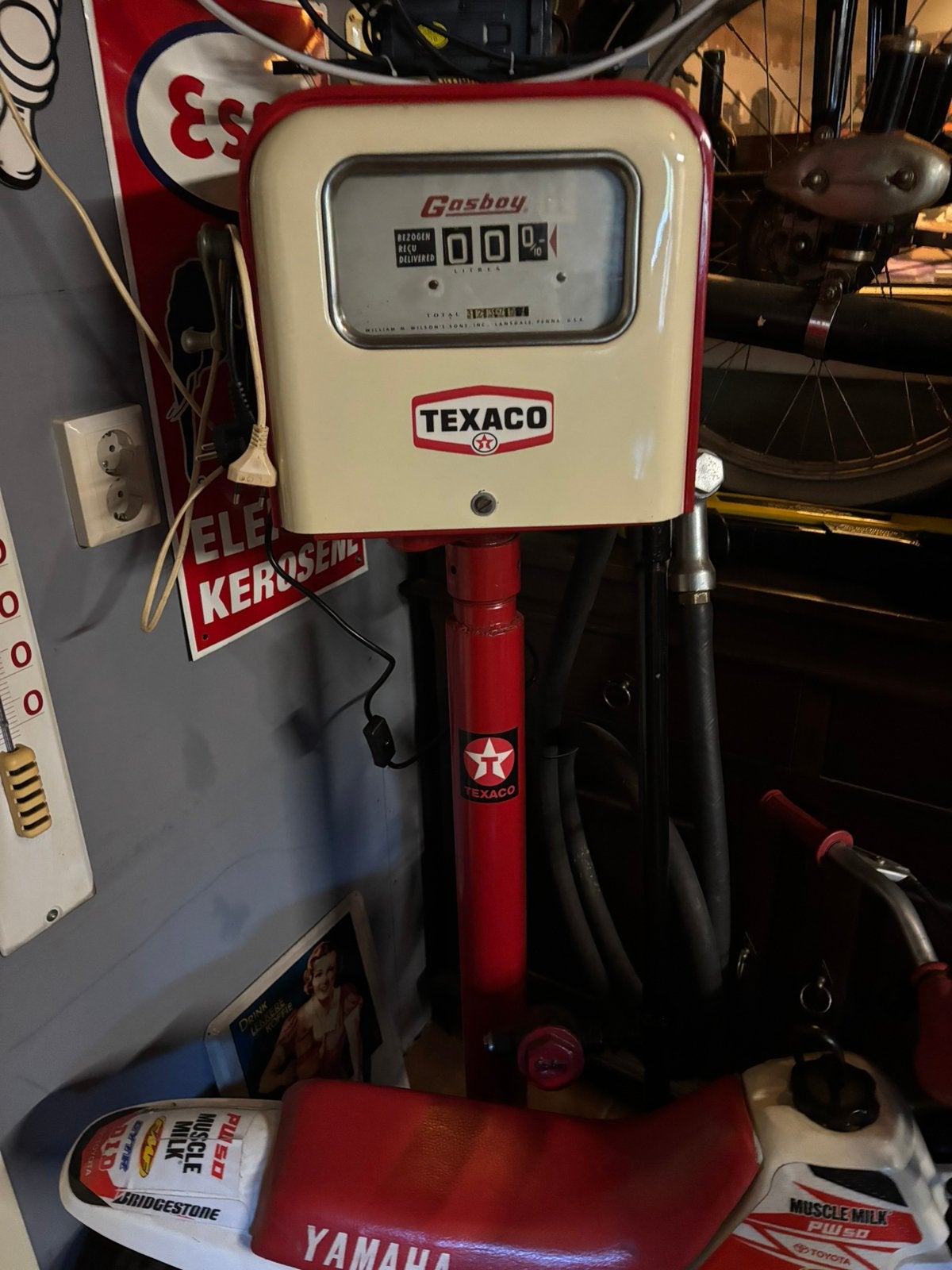 Gasboy pomp tweetakt pomp benzinepomp gerestaureerd!, Verzamelen, Ophalen, Zo goed als nieuw