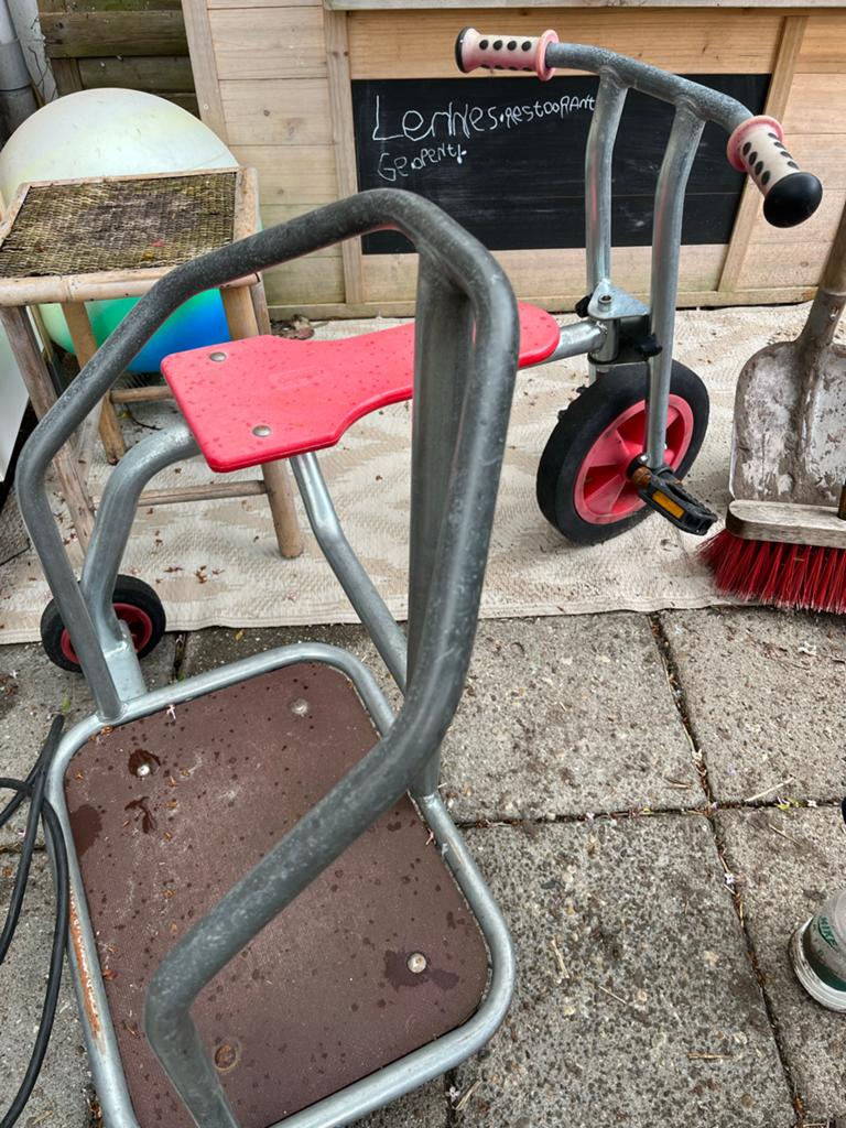 Okido kinderfiets met zijspan, Ophalen, Gebruikt