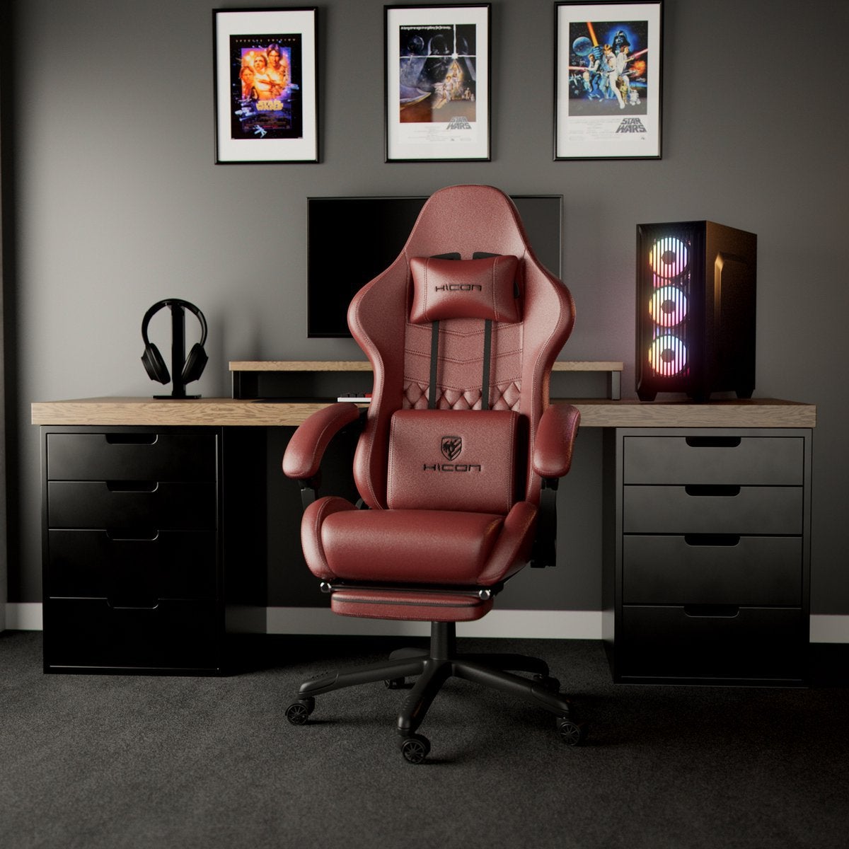 Gamestoel-Bureaustoel-Comfortabel-Ergonomisch