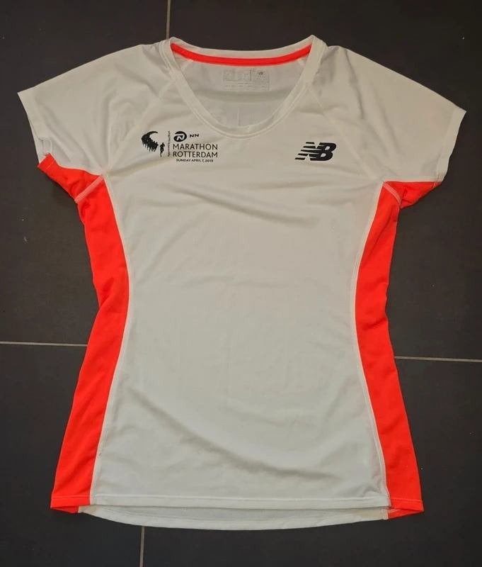 New Balance runningshirt Marathon Rotterdam 2019 - S, Overige merken, Verzenden, Zo goed als nieuw, Kleding