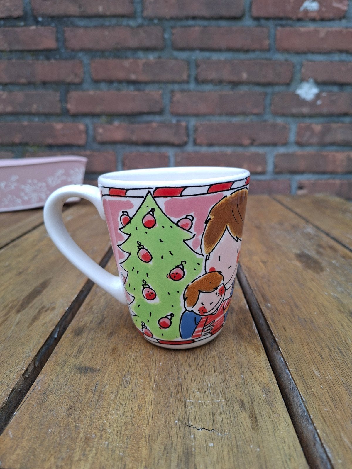 Blond Amsterdam kerst mok, Zo goed als nieuw, Aardewerk, Blond Amsterdam, Mok