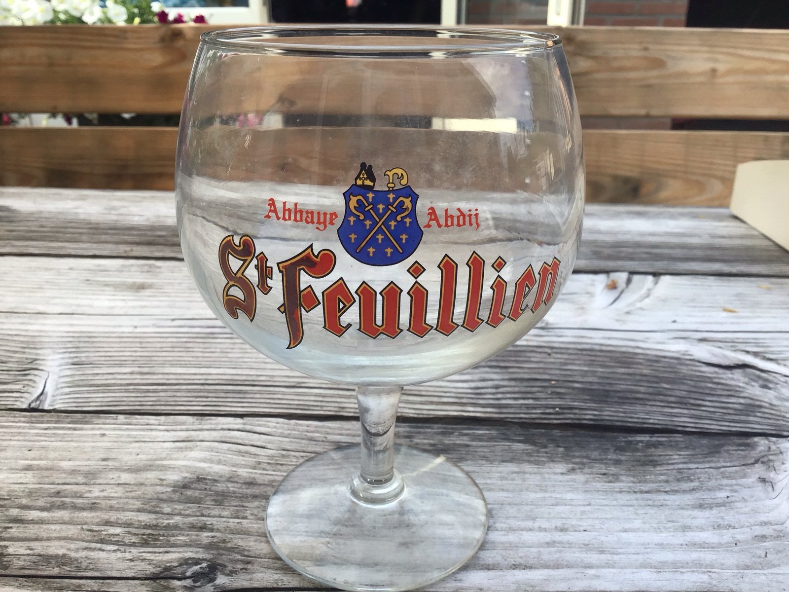 St. Feuillien Abdij Bierglas - Authentiek Belgisch Glas, Ophalen of Verzenden