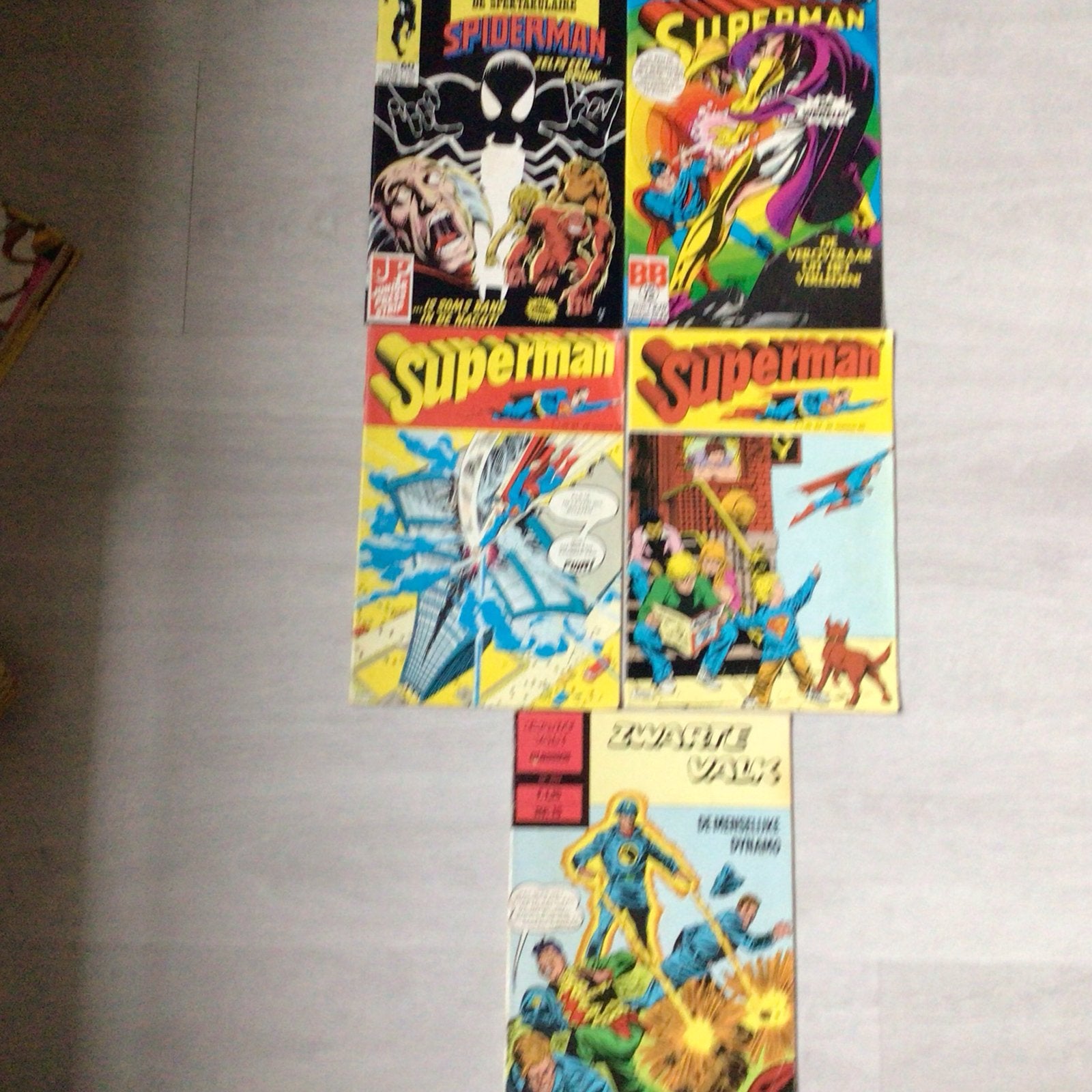 Vintage Comic Boek Collectie: Spider-Man, Superman & Zwarte, Boeken, Meerdere comics, Ophalen of Verzenden, Gelezen, Amerika