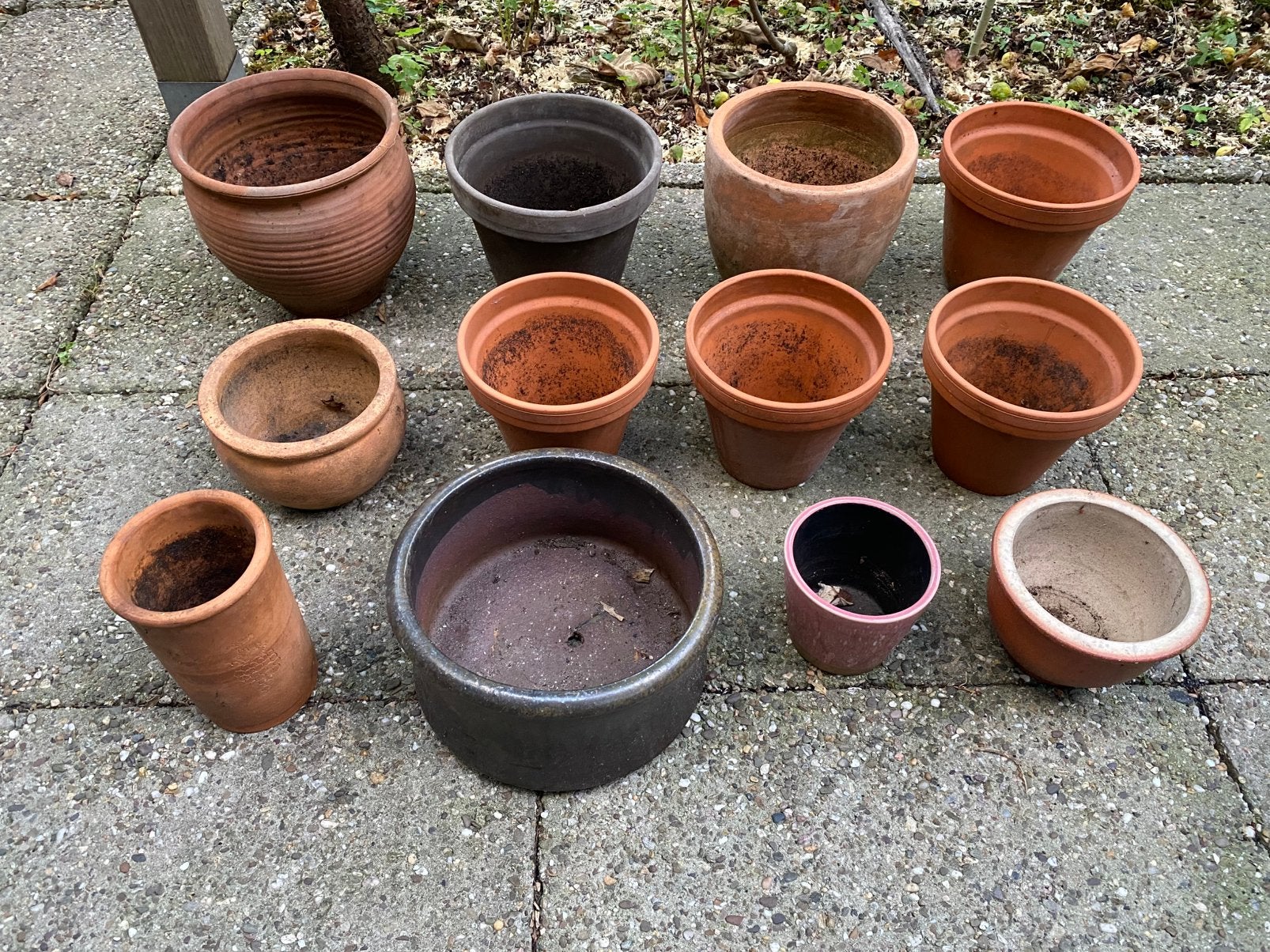 Aardewerk bloempotten, Ophalen, Gebruikt, Rond, Aardewerk