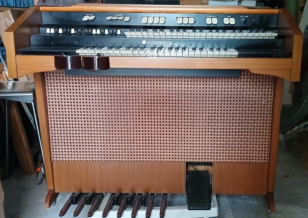 hammond l122 organ met leslie 142 box, Ophalen of Verzenden, Zo goed als nieuw, 2 klavieren, Orgel