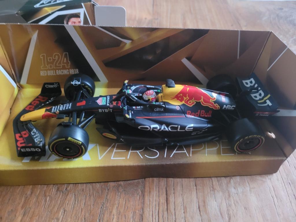 Max Verstappen raceauto's JUMBO 2021 en 2022 in doos, Ophalen of Verzenden, Zo goed als nieuw, Formule 1