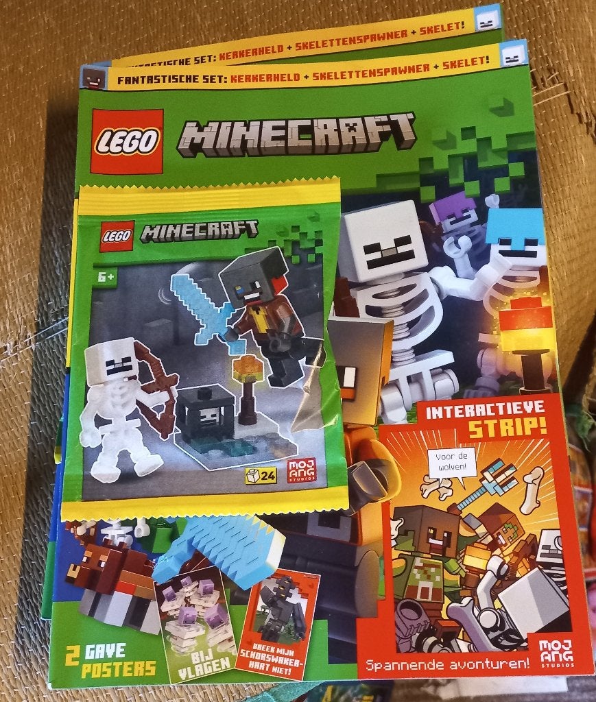 Lego Minecraft kerkerheld skelet , de minifigures nog inseal, Ophalen of Verzenden, Nieuw