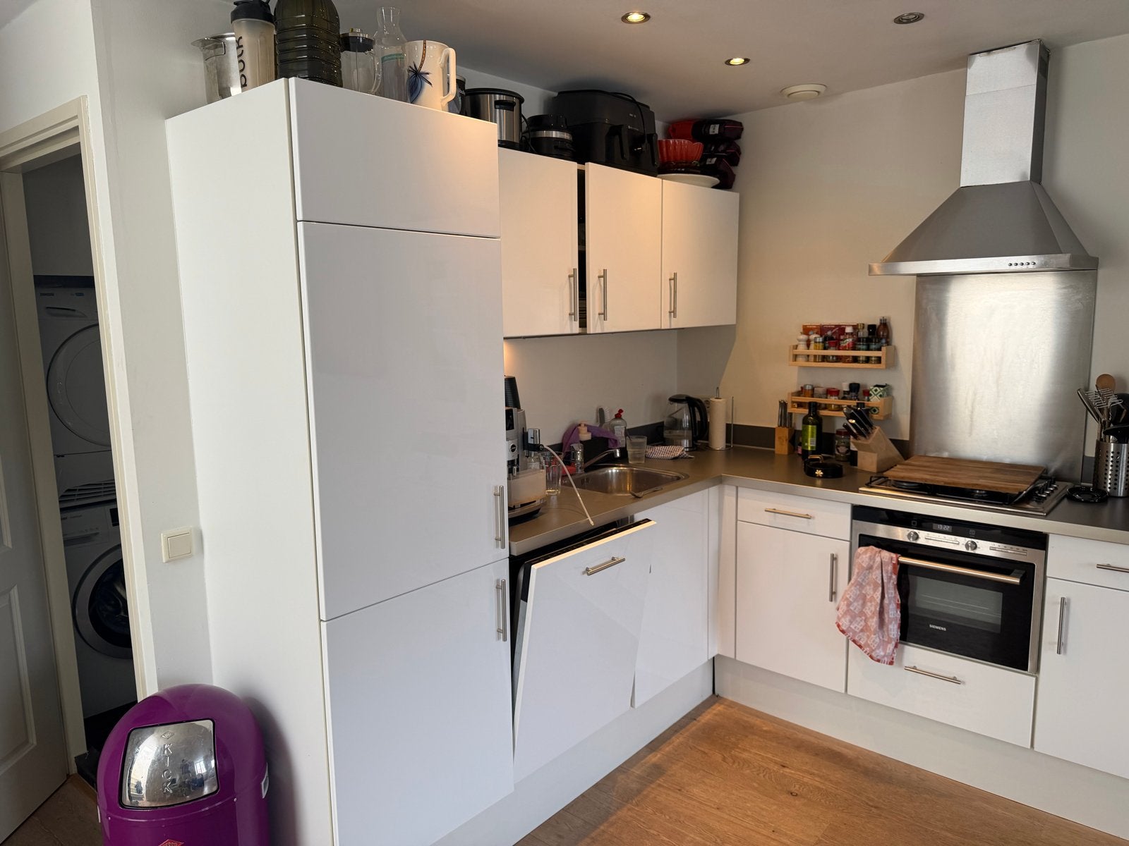 Complete keuken met inbouwapparatuur, Witgoed en Apparatuur, Gebruikt, Hete lucht, 60 cm of meer, Inbouw