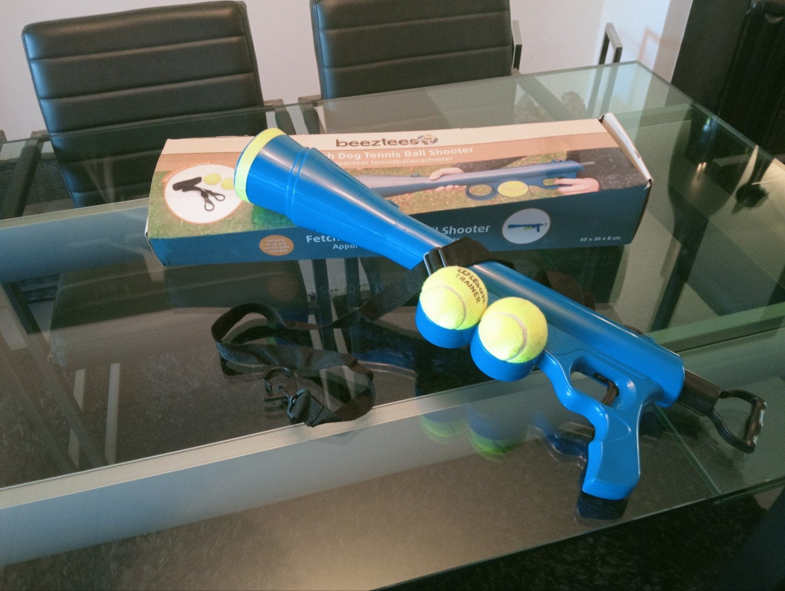 Beeztees tennisballenschieter voor honden, Ophalen, Apporteerspeelgoed, Beeztees