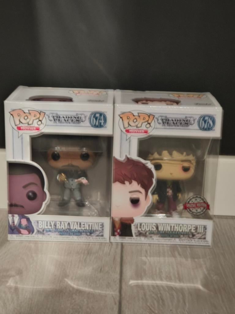 Funko Pop Trading Places Set – Billy Ray Valentine & Louis W, Ophalen of Verzenden, Zo goed als nieuw