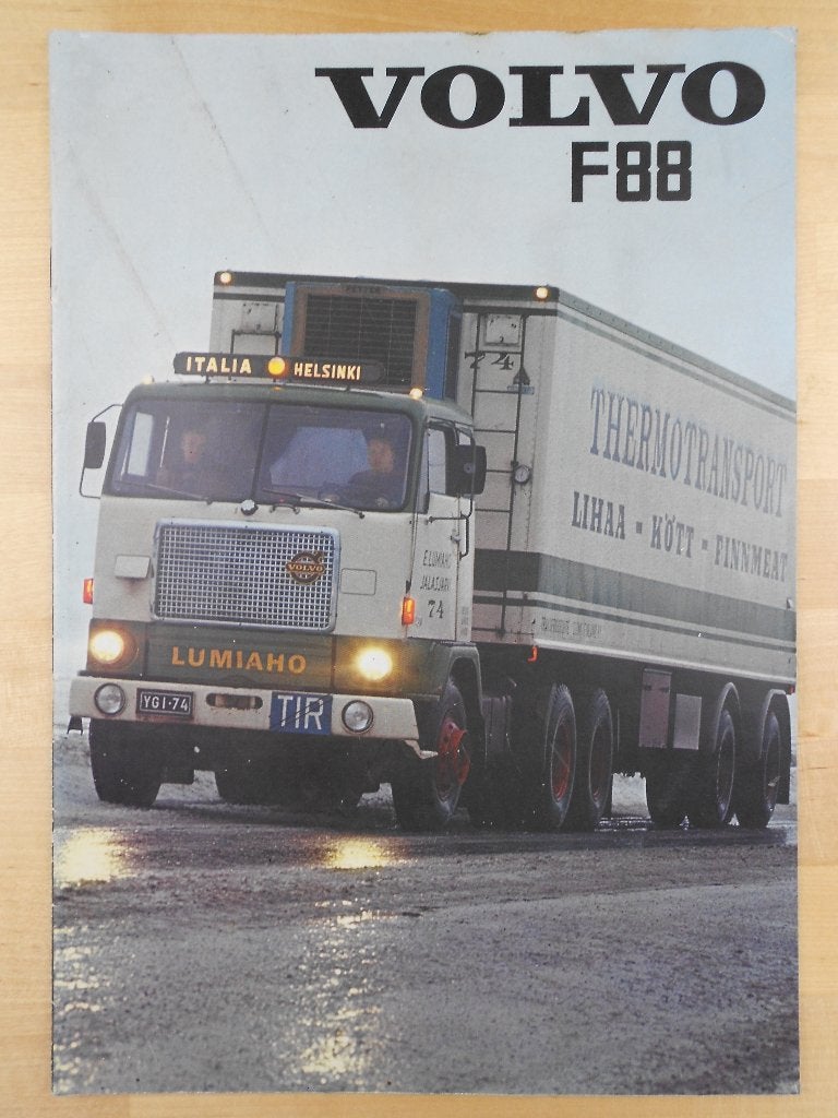 Volvo F88 FB88 Brochure 1971, Volvo, Zo goed als nieuw, Volvo, Ophalen of Verzenden