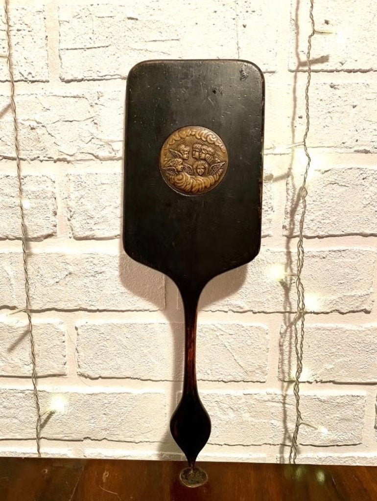 antiek spiegel, Antiek en Kunst, Ophalen, Rechthoekig, Minder dan 50 cm