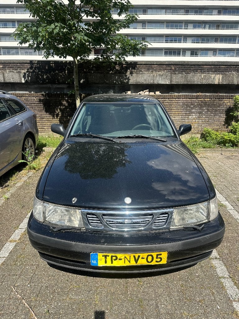 Saab 9-3 2.0 I 1998 Zwart, Auto's, Voorwielaandrijving, Euro 5, 1290 kg, Zwart