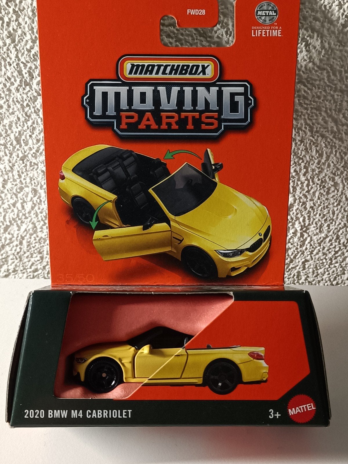 Matchbox Moving Parts 2020 BMW M4 Cabriolet, Ophalen of Verzenden, Nieuw, Auto