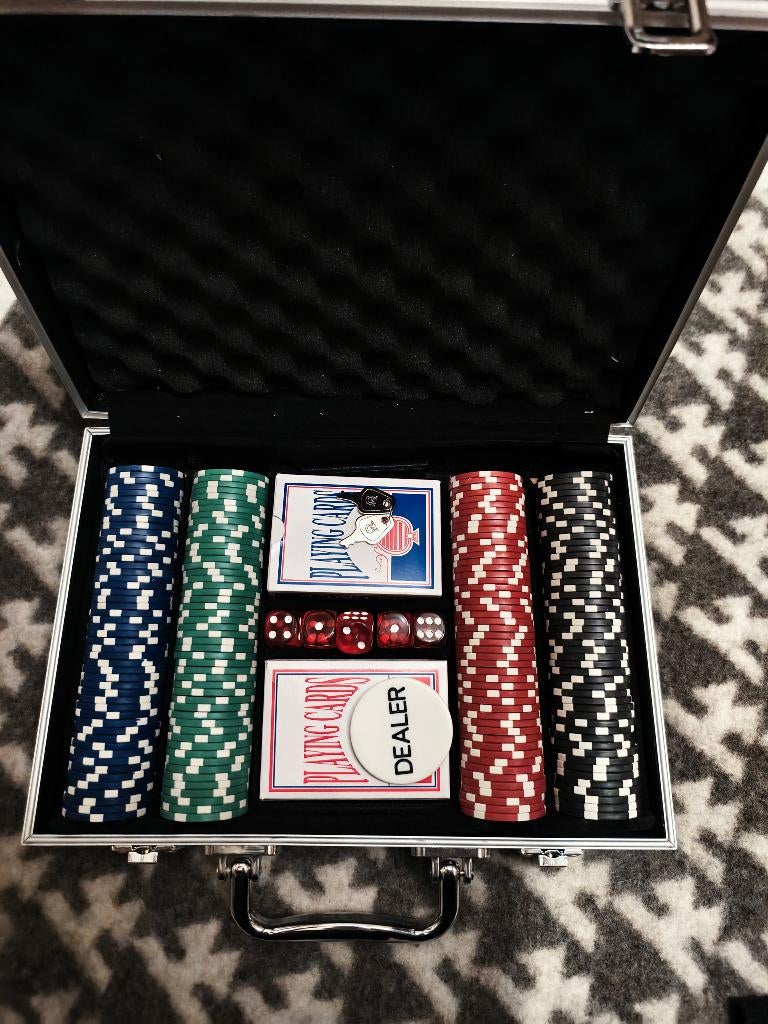 Poker set, Ophalen