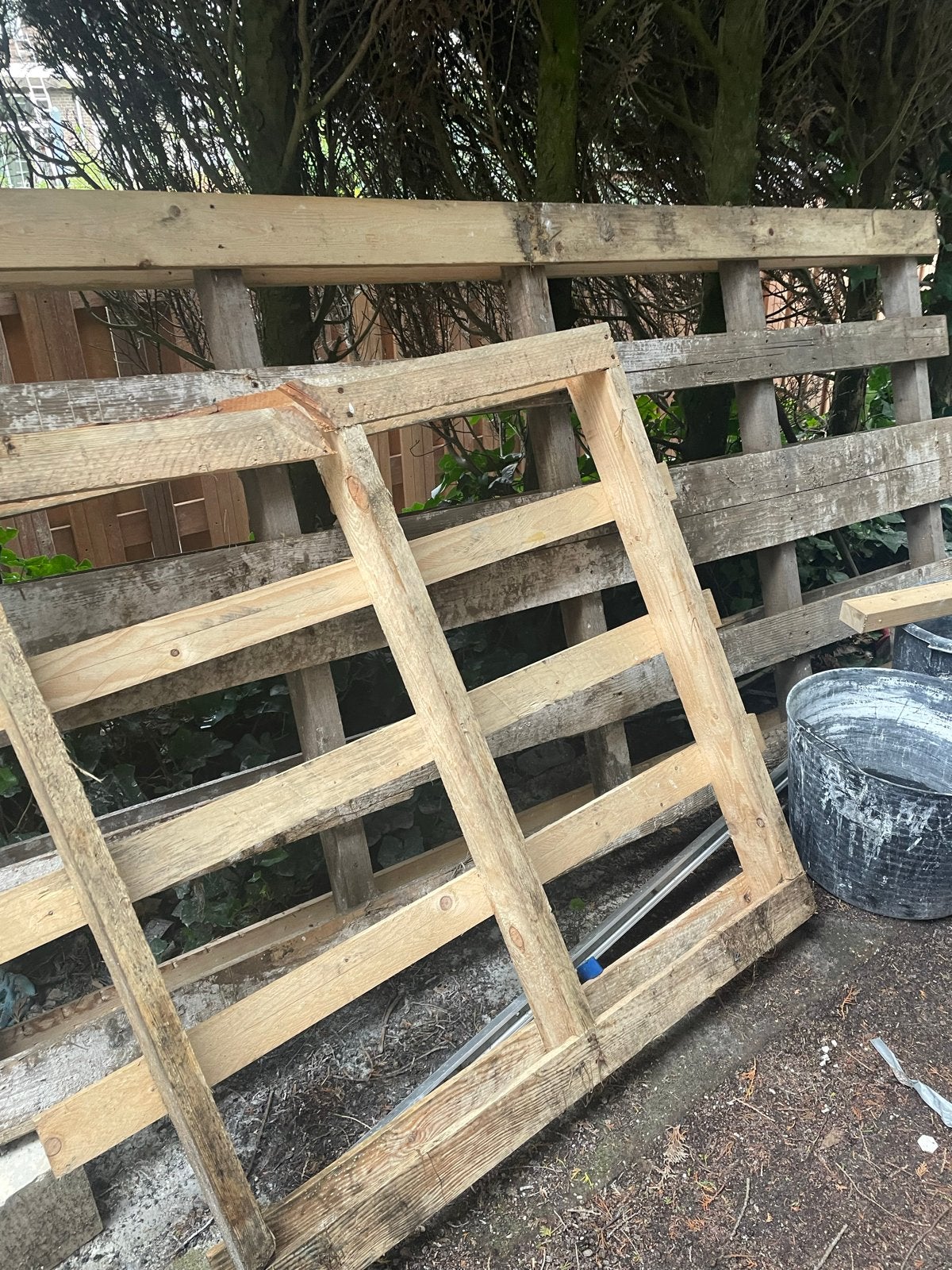 Gratis pallets en houten frames, Ophalen, Gebruikt, 25 tot 50 mm, Pallet