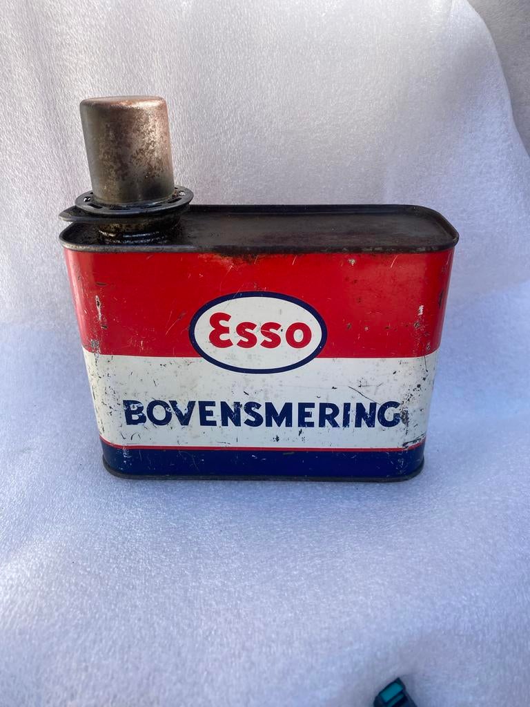 Vintage Esso Bovensmering Olieblik - Verzamelobject, Ophalen of Verzenden, Zo goed als nieuw